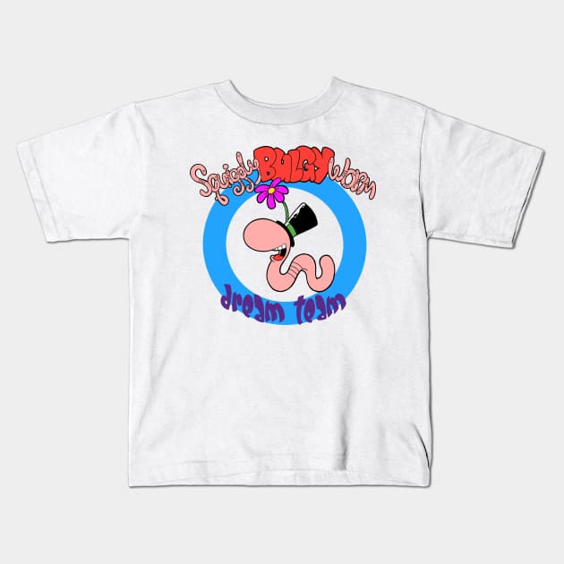 Squiggly Bulgy Worm Dream Team! Kids T-Shirt by The Squiggly Shoppe